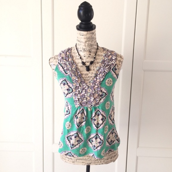 Anthropologie Akemi + Kin Hauraki Green Tank Top - Picture 2 of 8